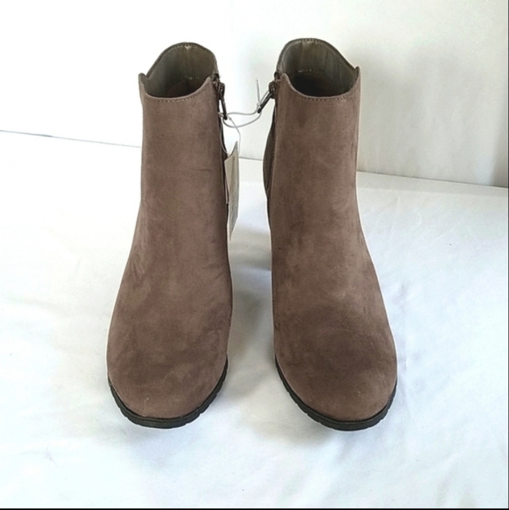 A New Day Women's Water Repellent Ankle Boots Bark Brown Size 11
